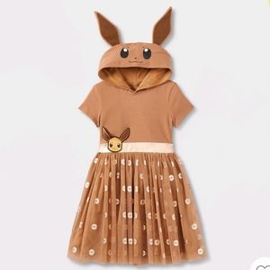 Girls Brown Eevee Cosplay Tutu Dress 4/5